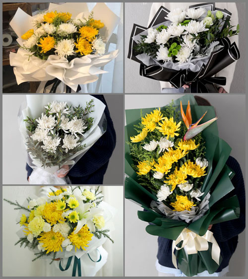 贵州毕节市威宁县黑石镇田营村白事花束代送